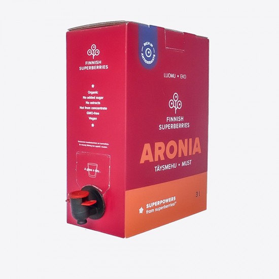 Finnish organic Aronia juice valve