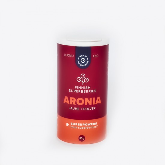 Finnish organic Aronia powder front